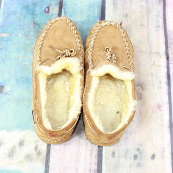 LL BEAN Lined Wicked Good Moc Slippers Size 7 M - Picture 6 of 9